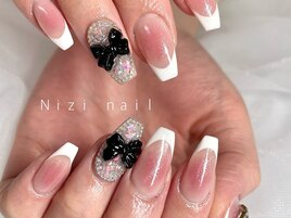 Cheek×French×BLACK ribbon