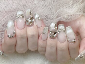 エスフィーネイルサロン ブリーユ(Esfy nailsalon Brille)の写真/浮かない&折れないスカルプ人気店★[ジェルチップゴ-ジャス/長さだし付放題￥12700]他にはないパ-ツも無料★