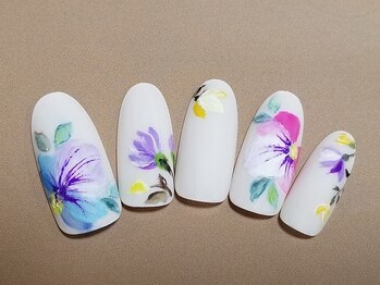 ネイリックス アヴェニール(NAILX avenir)/水彩フラワー