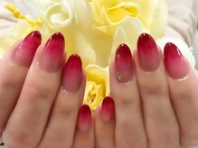 ダブルネイル(Double Nail)/【石田】秋のボルドー×グラデ