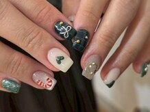 クルネ(QULNE)/クリスマスネイル ハートネイル