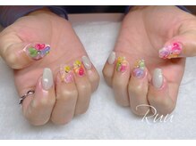 ルゥ(Ruu)/カラフルぷっくりフラワー