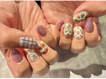 レストヘアー(Resto hair)/リボン&チェックアート