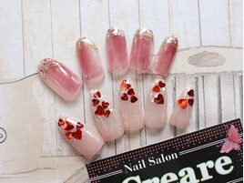 ハートネイル　ちゅるんネイル