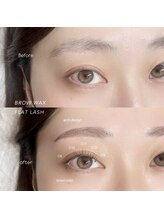 アトリーチェ(ATTRICE)/眉毛ワックス＋フラットラッシュ