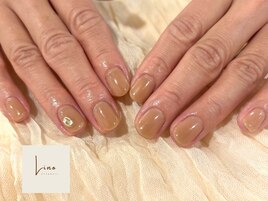 【ハンド】2本アート+ワンカラー