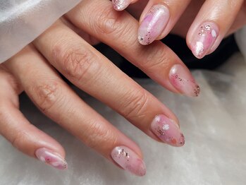 ネイルルームスリー(nailloomno.3)/ニュアンス桜ネイル