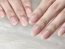 ミルキーピンクのオフィスネイル
