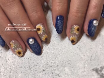 シナネイル 清澄白河店(SHINA NAIL)/ひまわりネイル☆