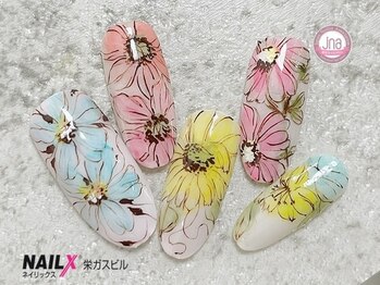 ネイリックス 栄ガスビル(NAILX)/Flowerネイル