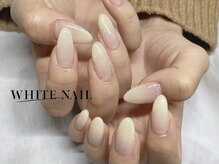 ホワイトネイル(WHITE NAIL)/シンプルネイル/グラデーション