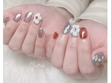 シェリエ(Cherie)/ニュアンスネイル/3Dフラワー