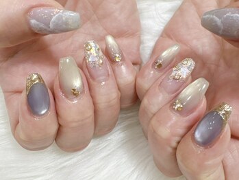 ネイルサロン ラグジェ(Nailsalon LUXE)の写真/丁寧なケアで口コミ高評価◎季節のトレンド多数！カラー300種類以上【写真:定額ジェル90分つけ放題¥11000】