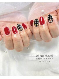 チェックネイル