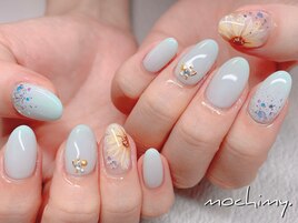 ＊ひまわりネイル／全体像＊