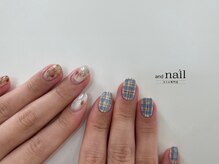アンドラッシュ 駒込駅前店(and lash)/チェックネイル