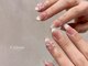 シェルミー(Cielmie)の写真/【シンプルデザイン×キラキラ×肌馴染みカラー】女性らしいモテ可愛系ネイルで指先も気分も華やかに♪