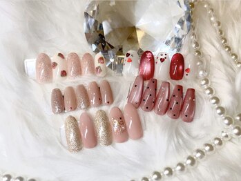 ピンクキラキラネイル♪