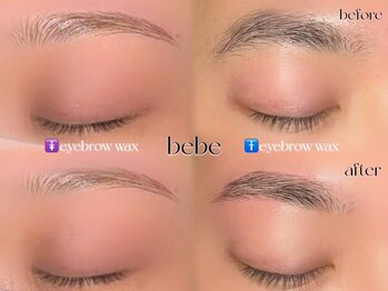 bebe eyelash  《まつげパーマ/マツエク/眉毛wax》の写真/眉が変わると、印象も変わる。長さ・太さ・角度までこだわる似合わせ眉毛WAXで、すっきり垢抜け♪