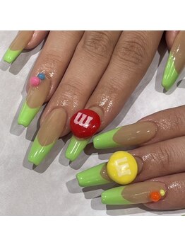 レイネイル アンド レイアイ 長嶺店(RAY NAIL & ray eye)/ロングフレンチネイル