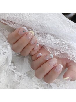 リンドネイル バイ モカ アンド ララ(Lind nail by moca and LaLa)/カラフルフレンチ