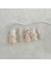 デイジー 谷山店(Daisy)/ドットリボンネイル