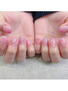 プライズアイリス アイラッシュ 池袋東口店(prize Iris eyelash)/ピンクラメグラネイル【池袋】