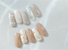 アバネイル アクア 千種店(AVANAIL AQUA)/【ツイード・チェック柄ネイル】