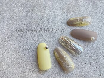 ネイルサロン バロック(Nail Salon BAROQUE)/イエローニュアンスデザイン