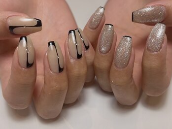 モードな曲線アート