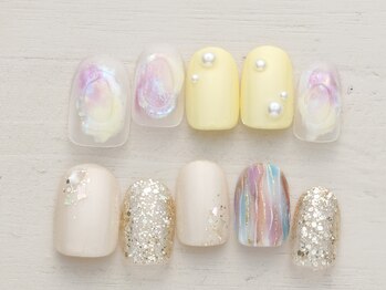 ノーネイル 立川(NO NAIL TACHIKAWA)の写真/心がときめくネイルを思いっきり満喫できる♪毎月新作1日～季節感×トレンドネイル¥4990♪立川駅