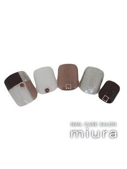 ネイルケアサロン ミウラ 井の頭通り店(miura)/秋フットジェル定額ア-ト10230円