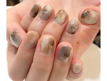 グラマラス アンジェアイ 荻窪店(glamourous ange eye)/ブラウンニュアンスネイル