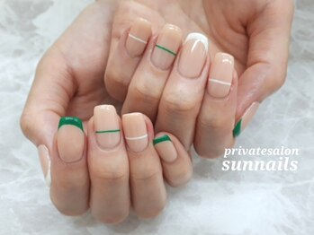 サンネイルズ(sun nails)/2本アート+オプション追加