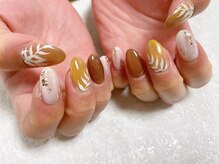 キキネイル 二子玉川(kikinail)/夏っぽデザインコース/秋ネイル