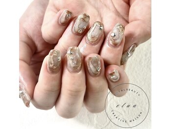 メタリックぷっくりニュアンス