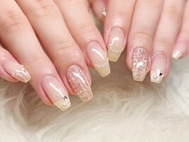 ツイードネイル/冬ネイル