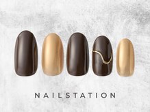 ネイルステーション アトレ四谷店(NAIL STATION)/ゴールドネイル／パラジェル