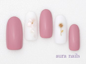 アウラネイルズ(aura nails)/☆ハンドシンプルコース　¥6800