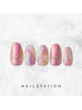 ネイルステーション ルミネ新宿1店(NAIL STATION)/ニュアンスネイル／パラジェル