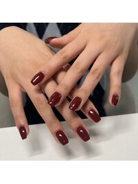 ワンカラーネイル/秋ネイル