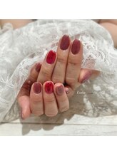 ネイルアンドまつ毛エクステ ルーナ イオン多摩平の森店/ハートのホロ☆