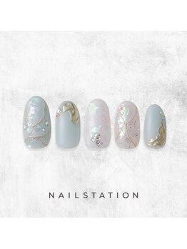 ネイルステーション ルミネ新宿1店(NAIL STATION)/キラキラネイル／パラジェル