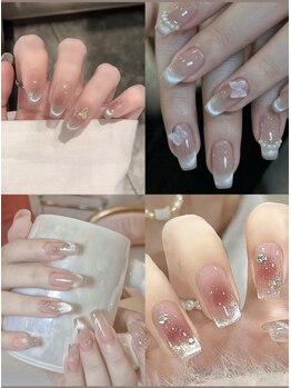 サチ(Sachi)の写真/【上野駅徒歩2分♪ワンホンネイルが得意の大人気サロン】ストーン付/じゅわっとチークマグネットネイル♪