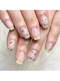 フラワーホロフレンチデザイン