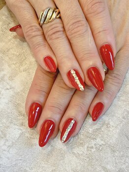 ガーデン ヘア&エステ&ネイル Garden/レッドカラーネイル