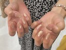 マグネット+先端フレンチネイル