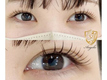 アンジェリック 大阪江坂店(Angelic)の写真/まつ毛エクステならデザインは自由自在♪極柔フラットラッシュ両目120本¥6000/160本(上下振り分け可)¥8500!