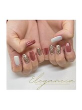 エレガンシア(Elegancia)/mirror nail design