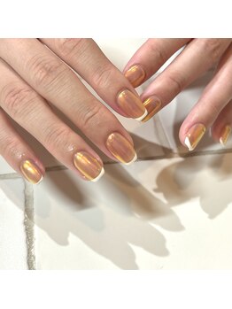 カミナネイル(KAMINA.nail)/ベースミラーフレンチ